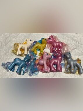 Vintage G3 2002 My Little Ponies Set of 7
